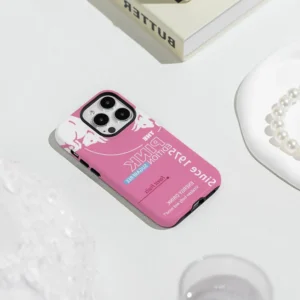 Unbreakable Style: Double Layer iPhone Case Bulls Drink Design